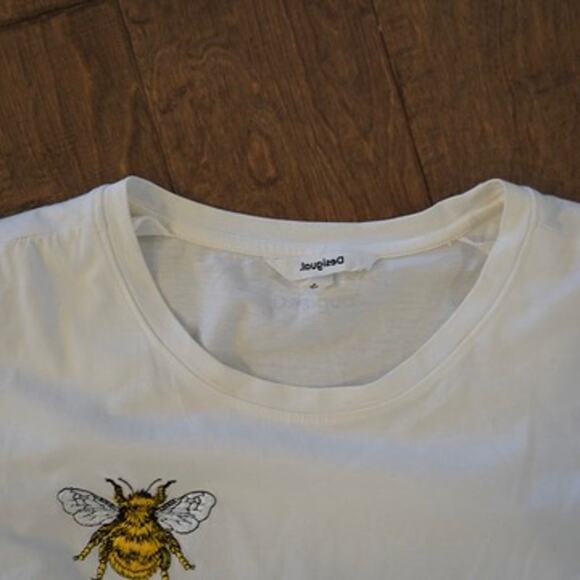 Desigual Sleeveless Crew Neck Pullover Top White Womens Size Medium - Picture 6 of 9